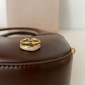 Damenring mit geschwungenem Design und elegantem doppelten Band Shop Nory