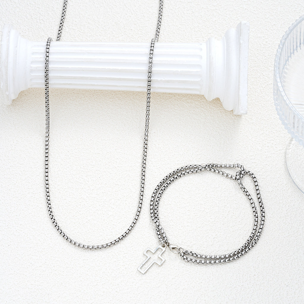 Damenarmband mit filigraner Kreuzverzierung Shop Nory
