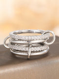 Damen Zierlicher und eleganter Ring mit Zirkonia-Verzierung Shop Nory