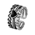 Damen Offener Ring mit verspieltem Herz-Design und feinen Details Shop Nory