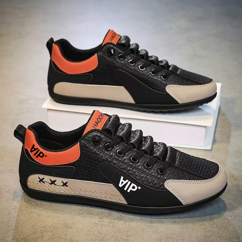 Herren Casual-Sneaker im Retro-Look mit geprägtem Obermaterial und kontrastierenden Overlays Shop Nory