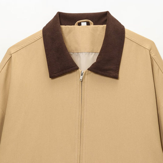 Damen Utility-Fieldjacke mit Cordkragen, Reißverschluss und aufgesetzten Klappentaschen Shop Nory