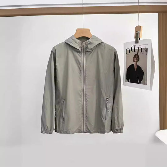 Damen Leichte Übergangsjacke mit Kapuze und Reißverschluss Shop Nory