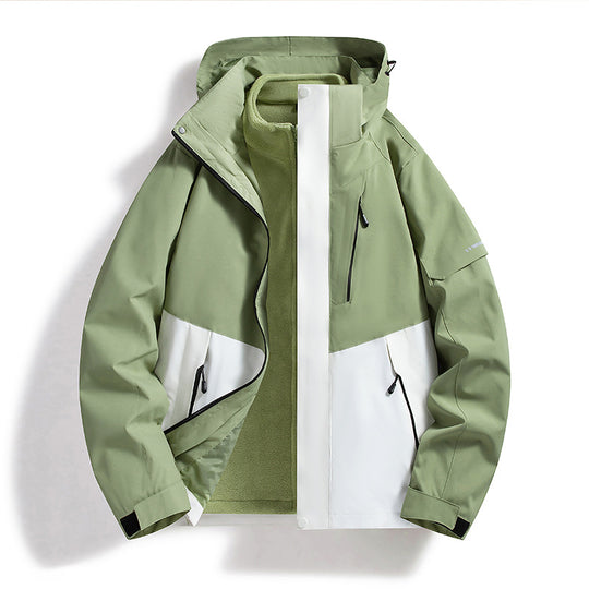 Damen Wasserdichte Outdoor-Jacke mit verstellbarer Kapuze Shop Nory