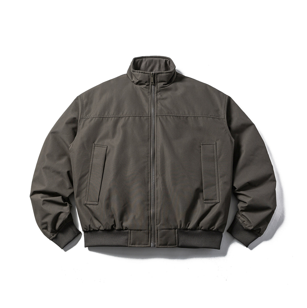 Herren Wattierte Bomberjacke im Boxy‑Cut mit hohem Stehkragen und geripptem Bund Shop Nory