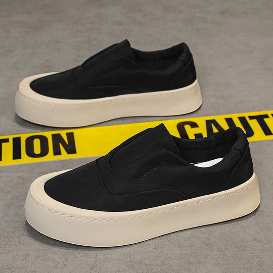 Damen Plateauslipper-Sneaker mit elastischer Schlupfpassform und dicker Gummi-Plateausohle Shopy Nory