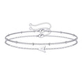 Damen personalisierte zweireihige Armband Shop Nory