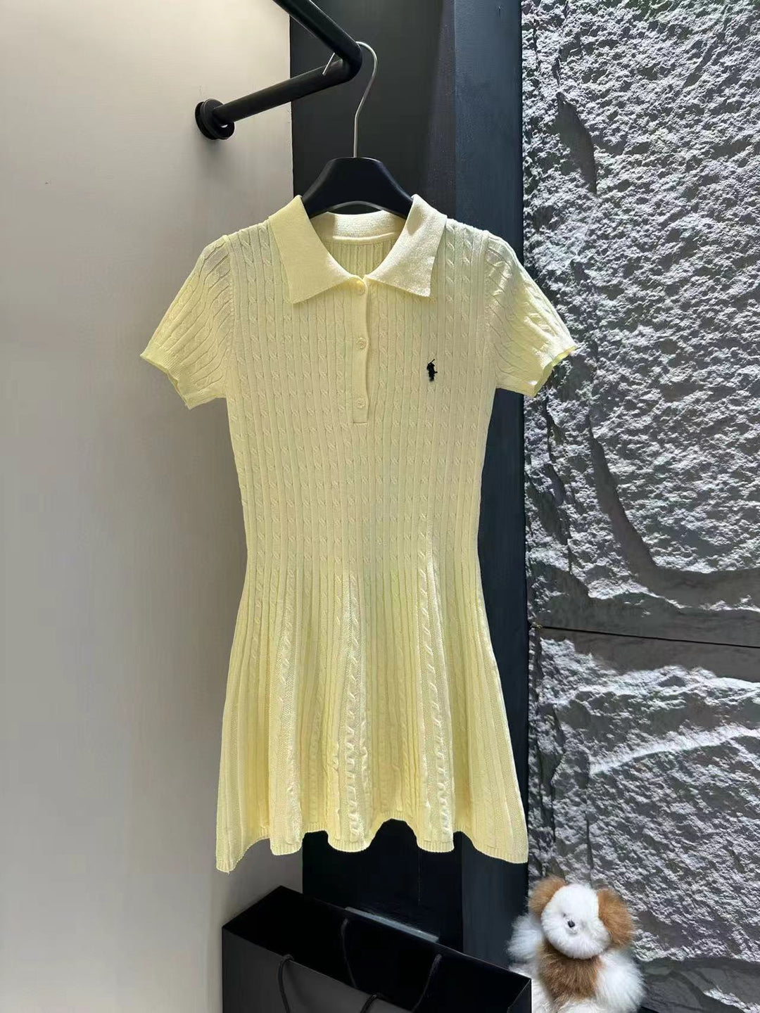 Damen Elegantes Polokleid Shop Nory