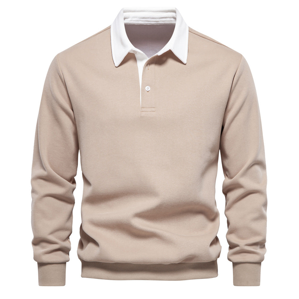 Herren Poloshirt mit kontrastierendem Kragen