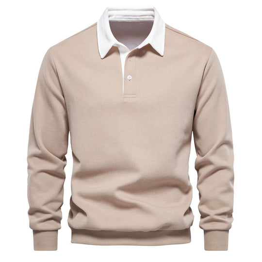 Herren Poloshirt mit kontrastierendem Kragen