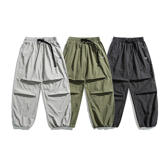 Unisex Leichte Ripstop-Cargo-Hose mit mehreren Pattentaschen und elastischem Saum Shop Nory