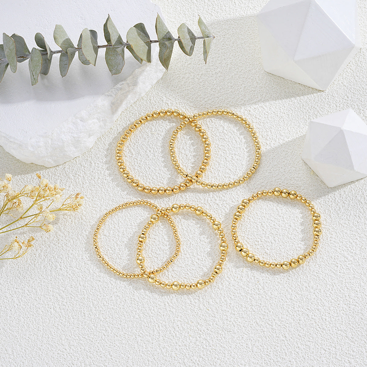 Damen Armreif-Set mit elegantem Kugeldesign Shop Nory
