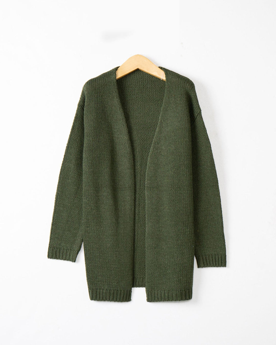 Damen Longline Strickcardigan ohne Verschluss mit offener Front und feiner Rippkante Shop Nory