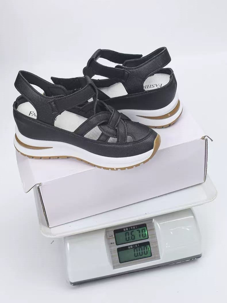 Damen Komfort-Sandalen mit ergonomischem Riemendesign Shopnory