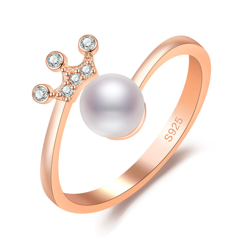 Damenring mit kunstvollem Mond- und Edelstein-Design Shop Nory
