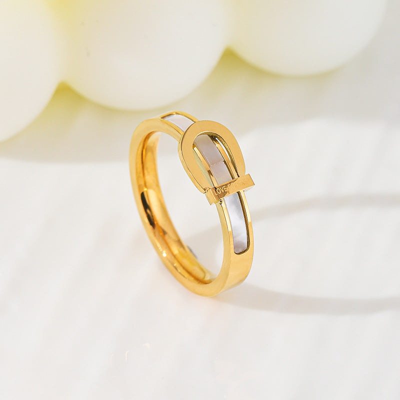 Damen moderner Minimalismus Ring mit elegantem Design Shop Nory