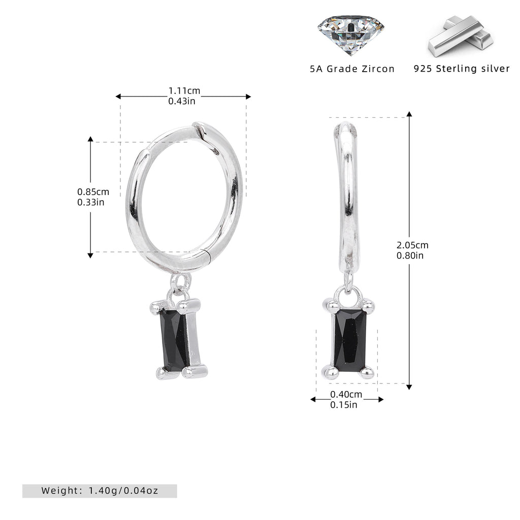 Damen Ohrhänger mit verführerischem Zirkonanhänger aus hochwertigem 925 Sterling Silber Shop Nory