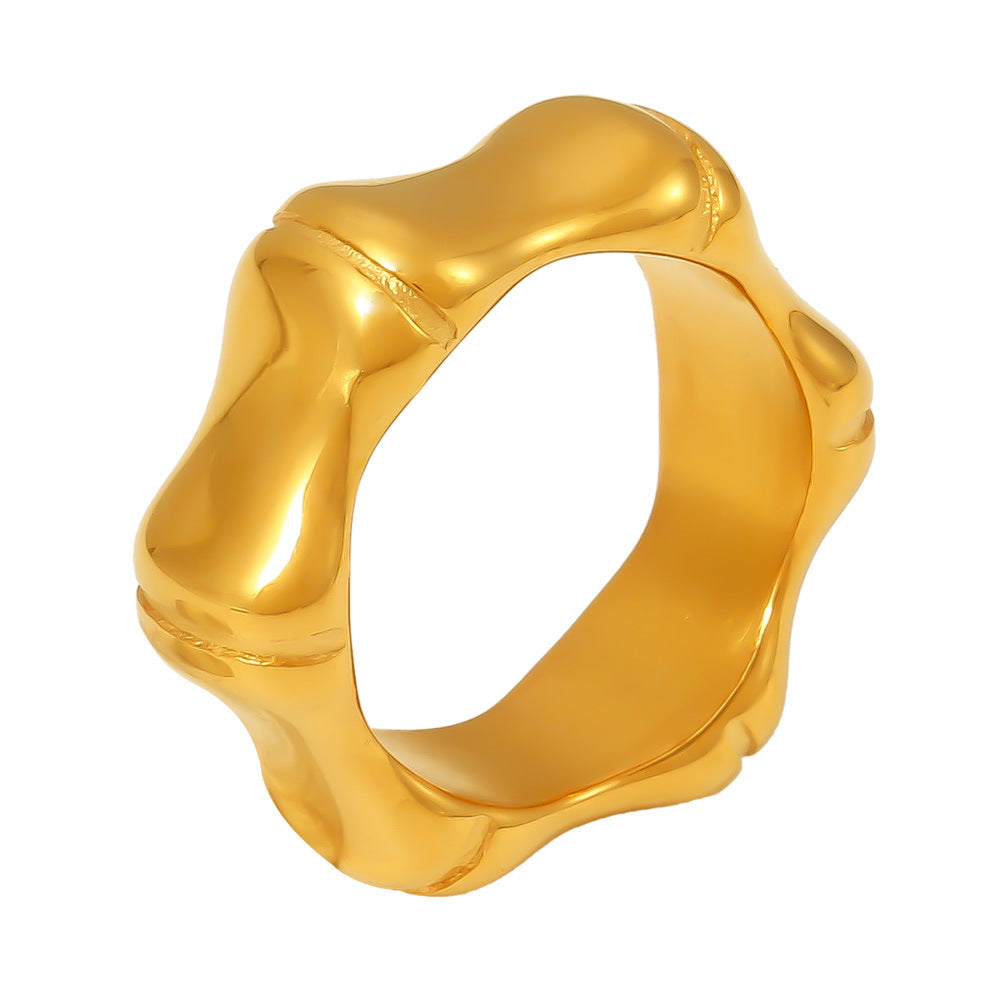 Damenring mit geschwungenem Design aus hochwertigem Edelstahl Shop Nory