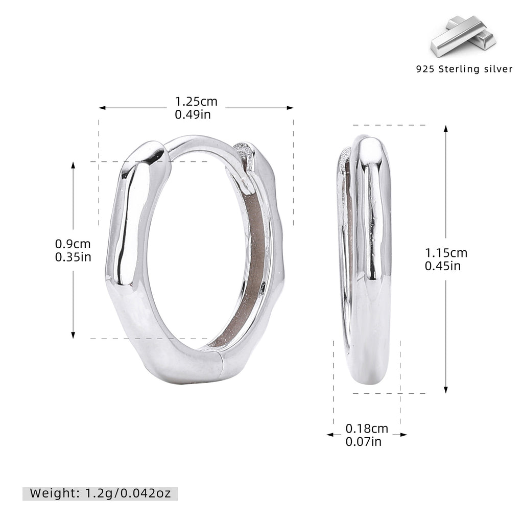 Damen Ohrhänger mit elegantem, geschwungenem Design aus hochwertigem 925 Sterling Silber Shop Nory