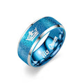Herren Ring mit glitzerndem Oberflächenfinish und graviertem Schriftzug Shop Nory
