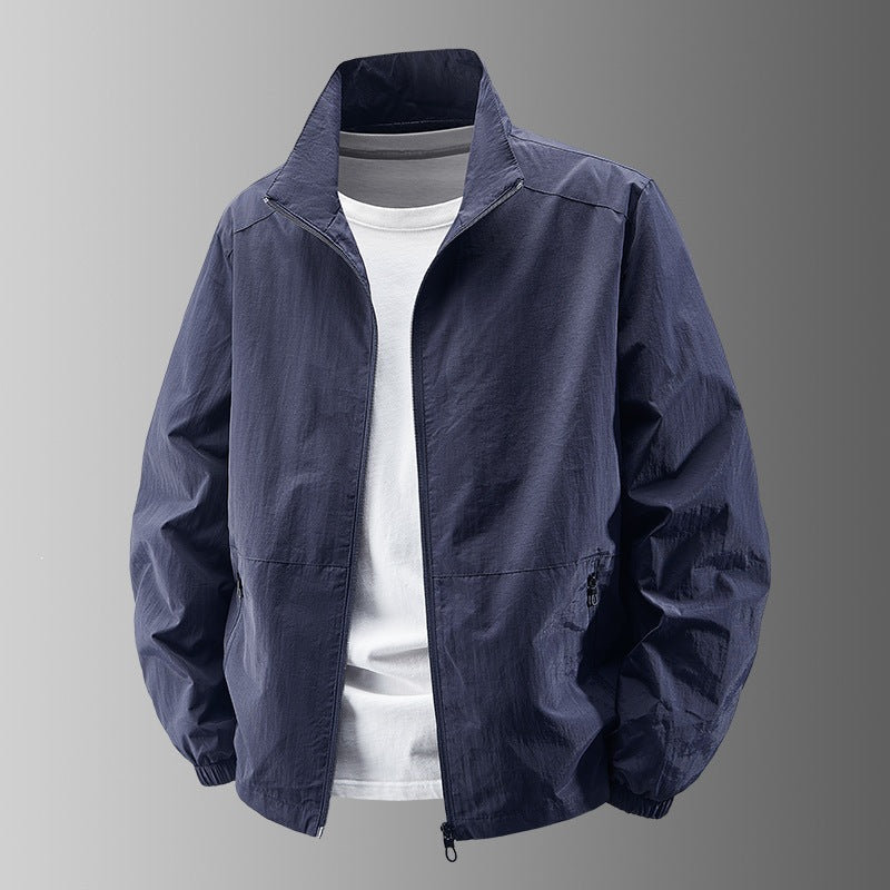Herren Ultralight Technical Blousonjacke mit elastischen Bündchen, verdeckten Reißverschlusstaschen & atmungsaktivem Nylonmix Shop Nory