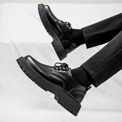 Herren Modische Schnürschuhe mit rutschfester Sohle und verstärktem Profil