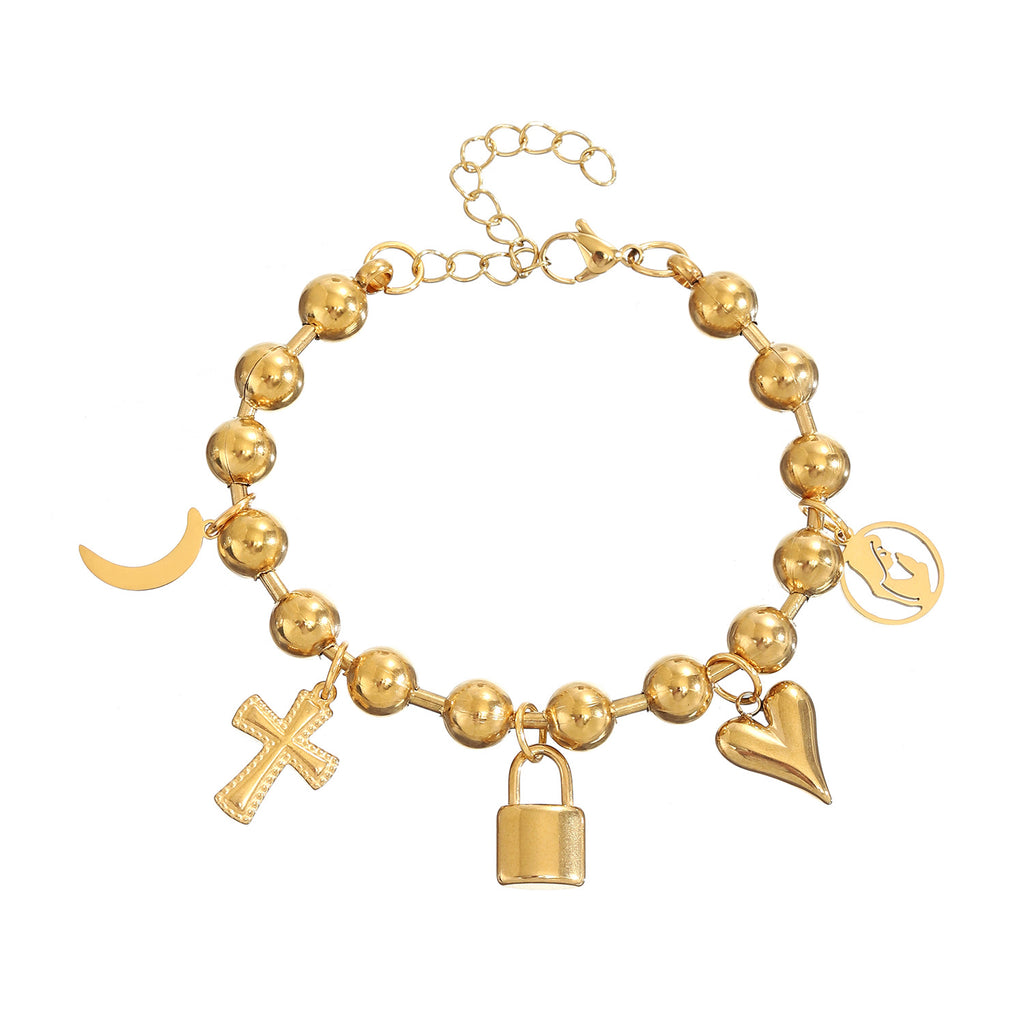 Damen Charm-Armband mit symbolischen Anhängern Shop Nory