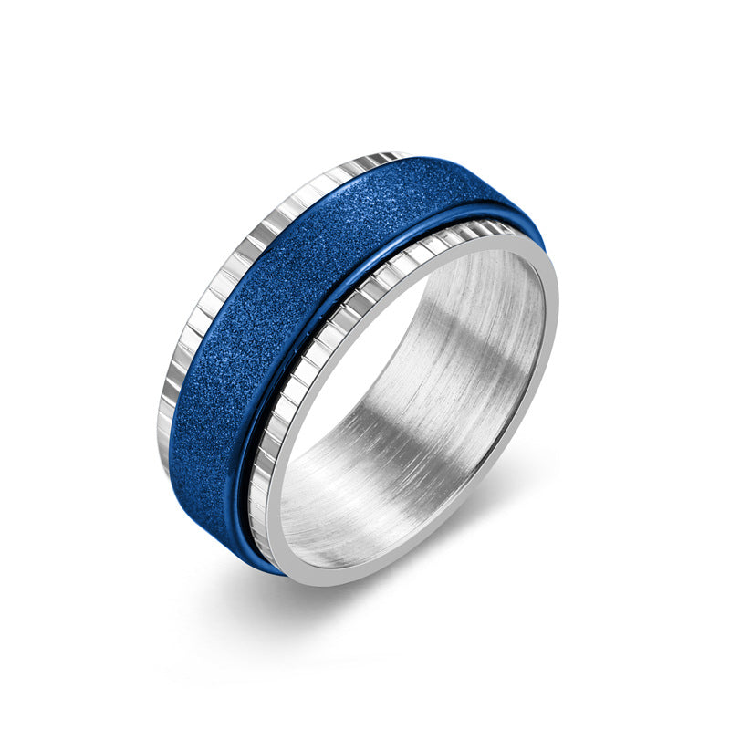 Herren Ring mit eleganter zweifarbiger Oberflächenstruktur Shop Nory