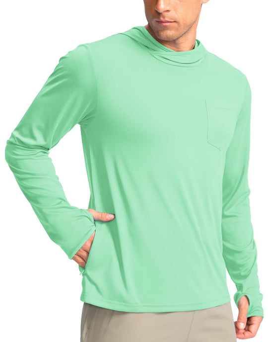 Herren Funktionsshirt mit Kapuze und Taschen