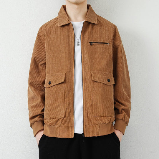 Herren Lässige Cordjacke mit praktischen Taschen Shop Nory