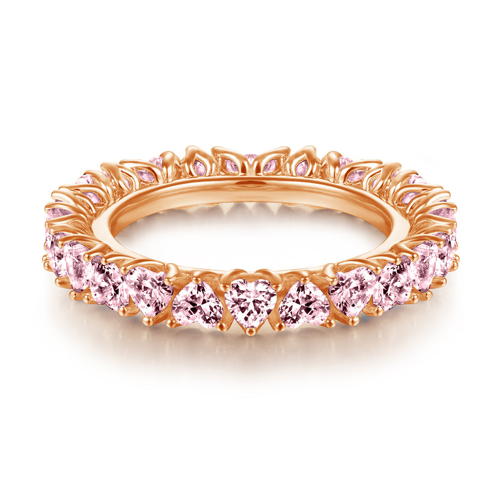 Damen Verlobungsring mit strahlendem Hauptstein und kunstvollem Zirkonia-Besatz Shop Nory