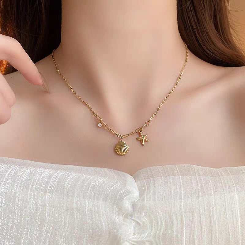Damen Küstenzauber Schichtkette Shop Nory