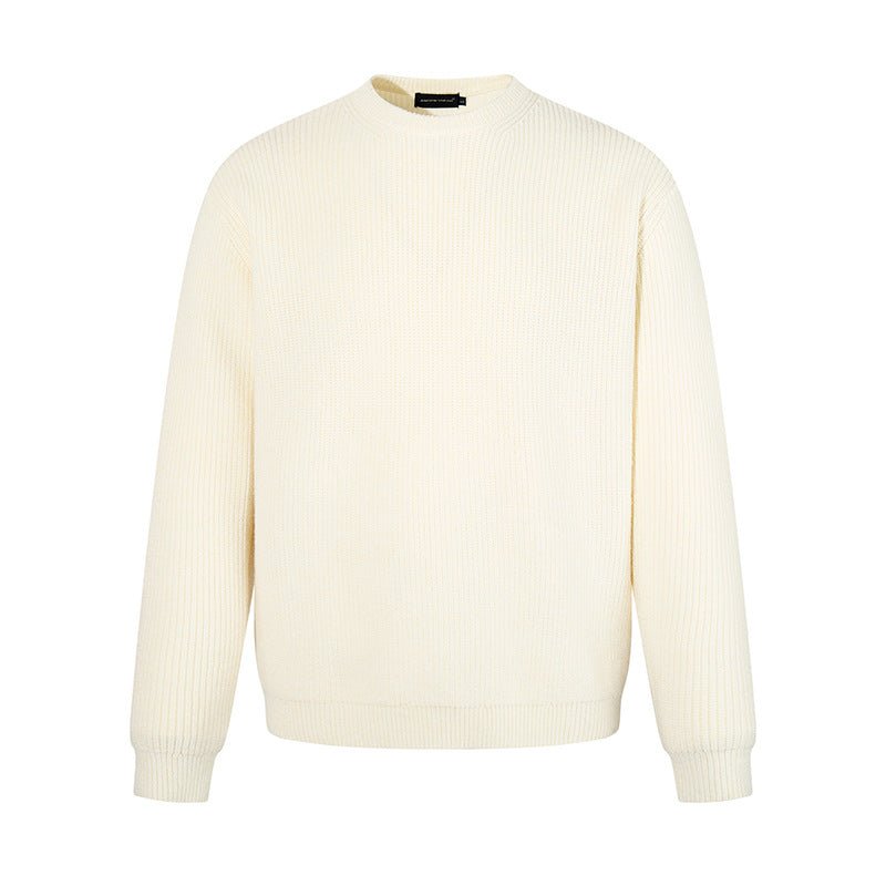 Herren Feinstrickpullover mit Rundhalsausschnitt und geripptem Strukturstrick Shop Nory