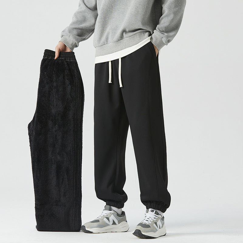Herren Relaxed-Jogger mit elastischem Bund und abnehmbarem Teddyfutter Shop Nory