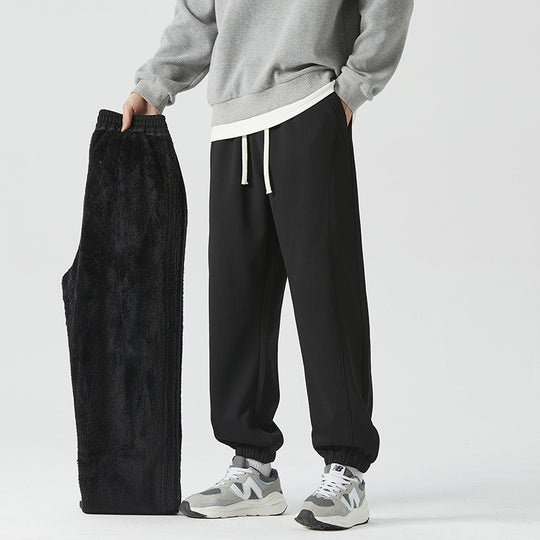 Herren Relaxed-Jogger mit elastischem Bund und abnehmbarem Teddyfutter Shop Nory