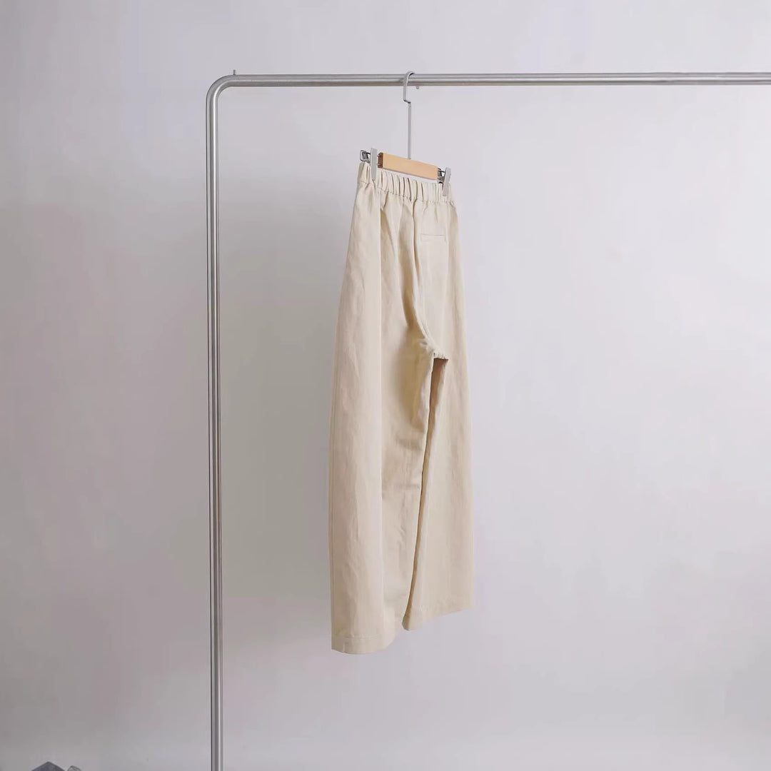 Damen Bequeme und lässige weit geschnittene Stoffhose Shop Nory