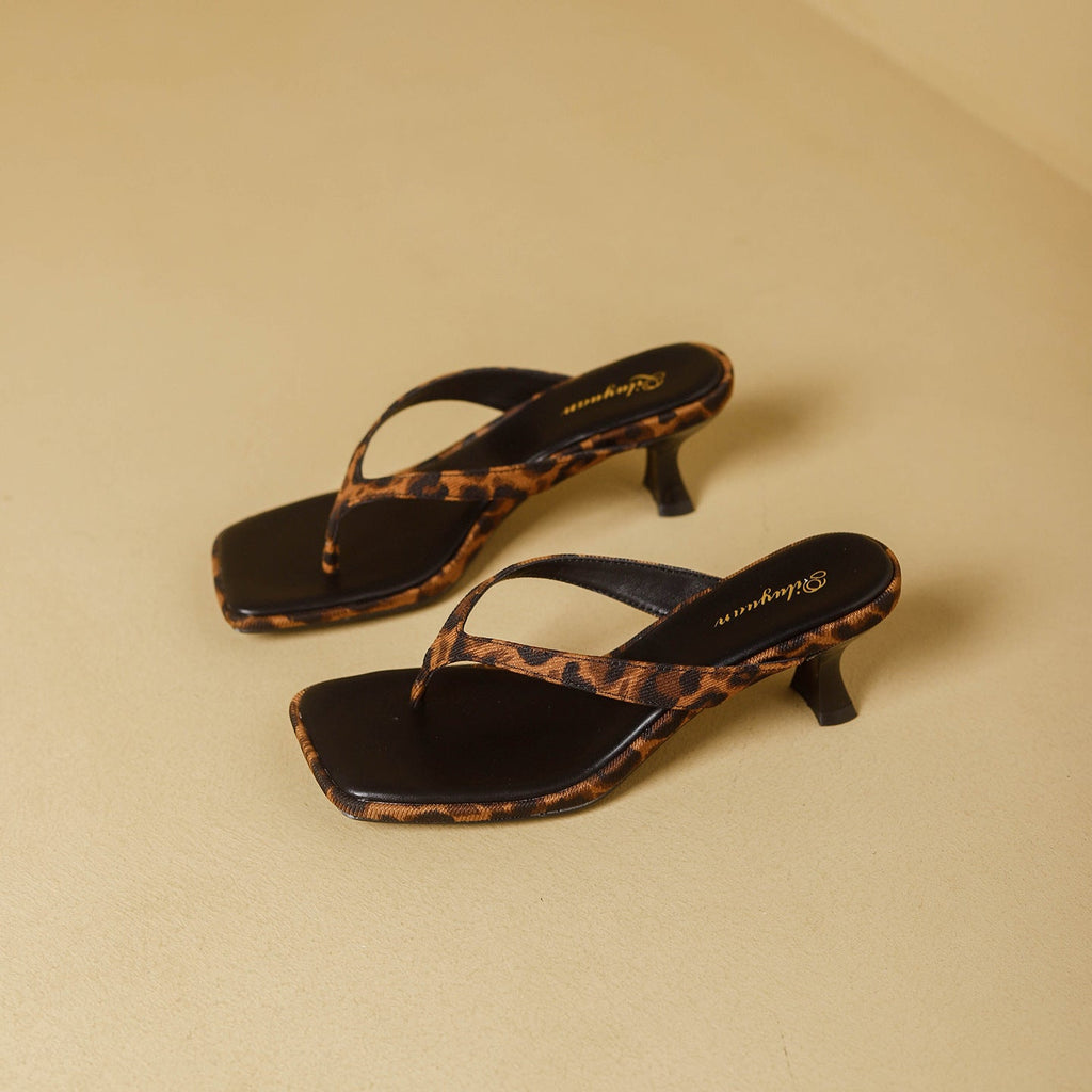 Damen modische Flip-Flops mit geschmackvollem Punktedesign und elegantem Absatz