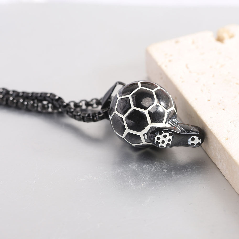 Herren Halskette mit Fußball- und Fußballschuh-Anhänger Shop Nory