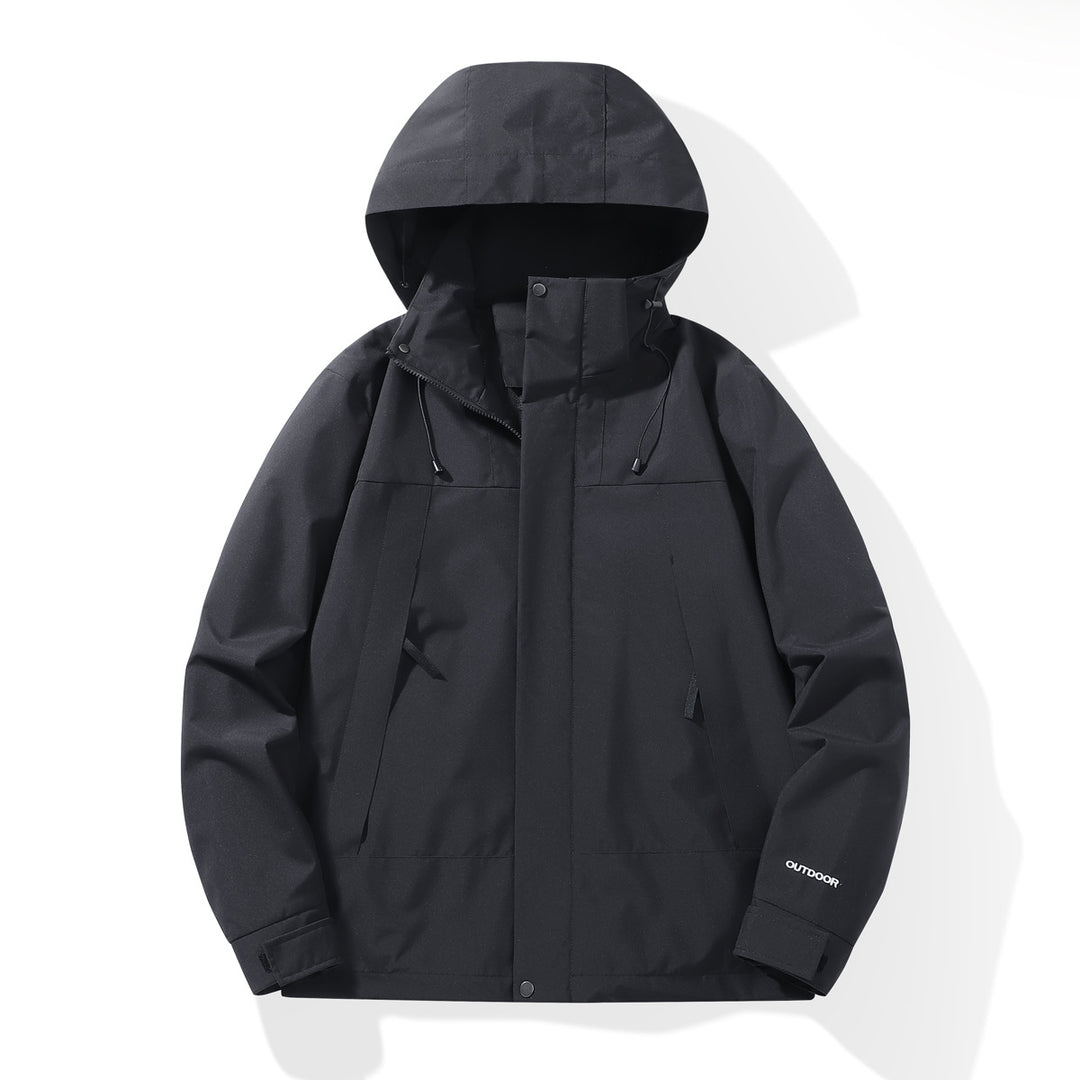 Herren Wetterfester Shell-Parka mit verstellbarer Kapuze und verdeckten Reißverschlüssen Shop Nory