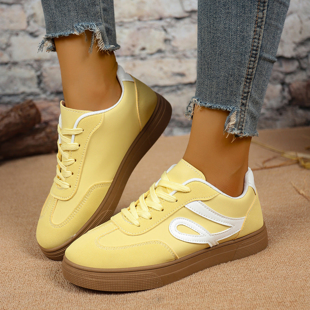 Damen Sneakers mit sportlichem Design und gepolsterter Sohle