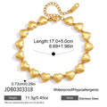 Damen Armband mit herzförmigen Anhängern aus hypoallergenem Edelstahl Shop Nory