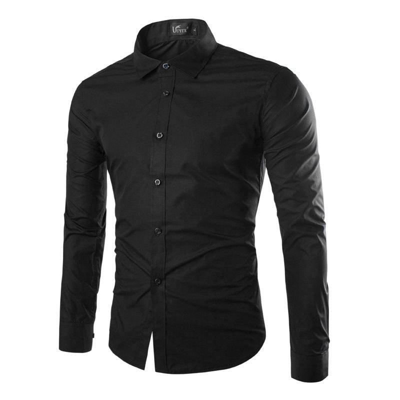 Herren elegante Langarmhemd