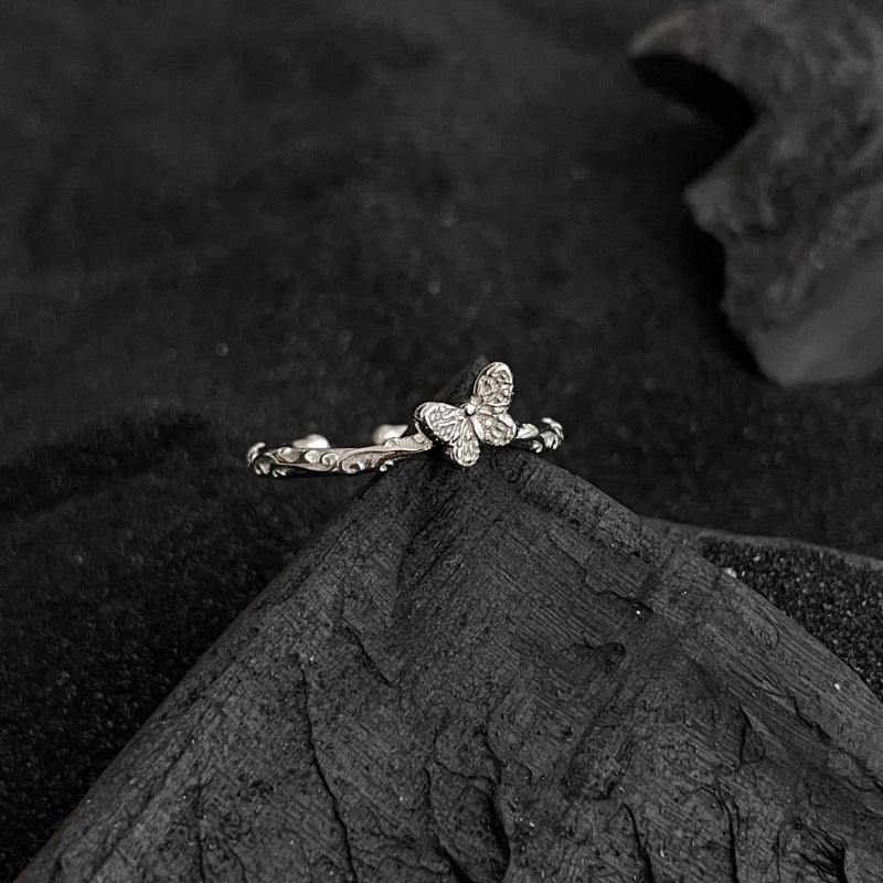Damen filigraner Ring mit Schmetterlingsdesign Shop Nory