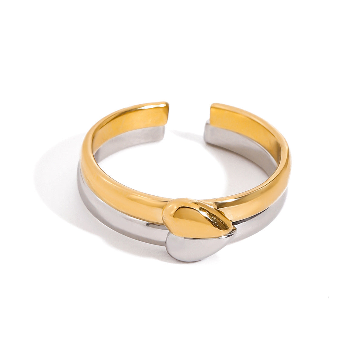Damen Offenes Armreif mit elegantem Wickel-Design aus hypoallergenem Edelstahl Shop Nory