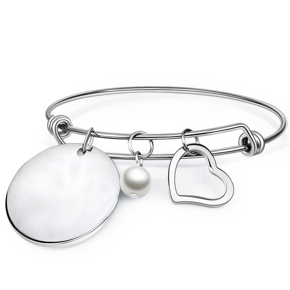 Damen Armreif mit personalisierbarem Anhänger und elegantem Design Shop Nory