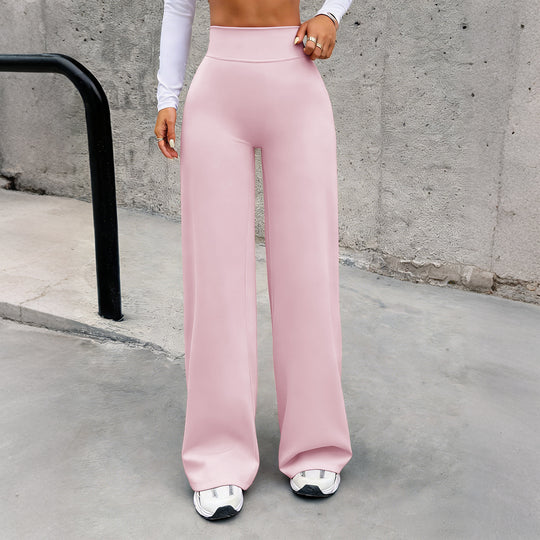 Damen nan hochgeschnittene formende Loungehose mit weitem Schlag und nahtlosem Komfortbund Shop Nory