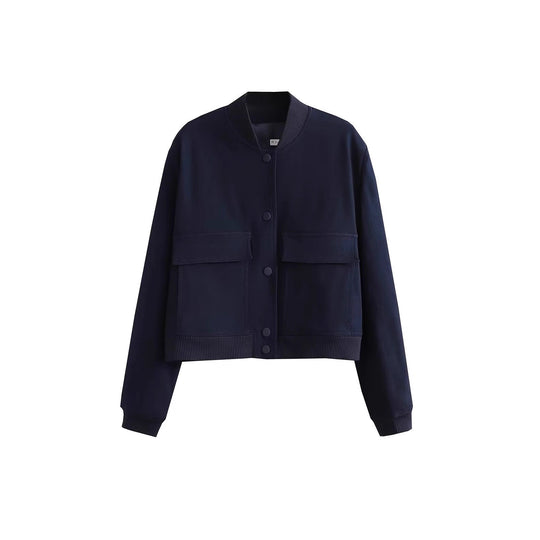 Damen Kurzblouson im Utility‑Stil mit Klappentaschen und Rippbündchen Shop Nory