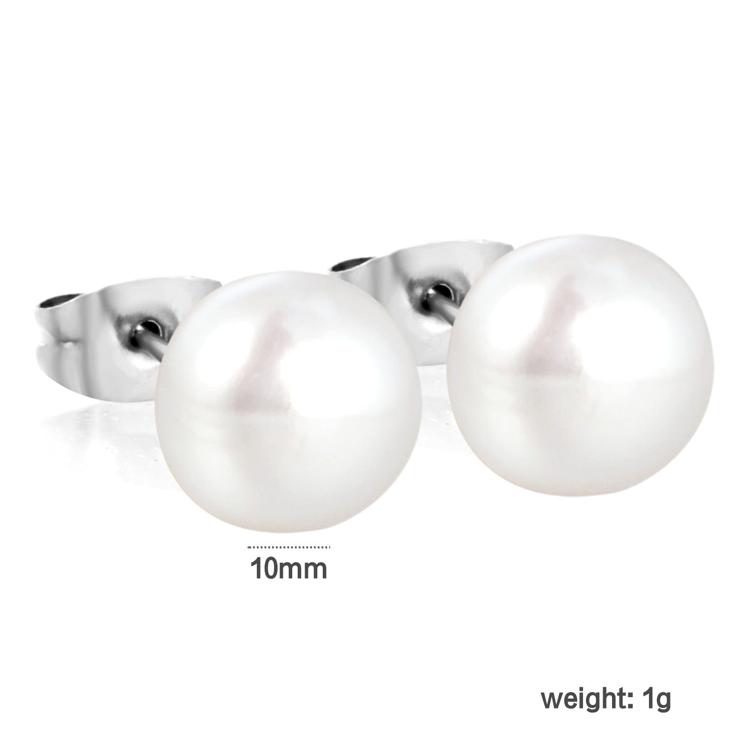 Damen Ohrstecker mit luxuriösen Perlen aus hochwertigem Edelstahl Shop Nory