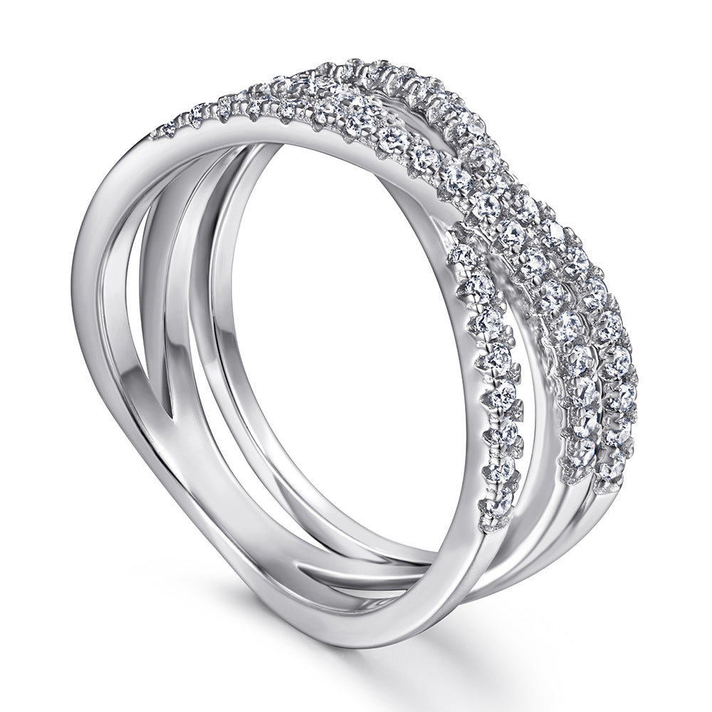 Damen Ring mit funkelnden Zirkonia Shop Nory