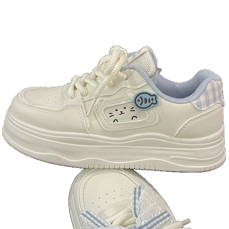 Damen Verspielte Sneakers mit einzigartiger Katzenapplikation